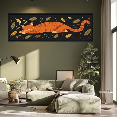 Illustration chat mignon endormi pour une chambre pleine de douceur