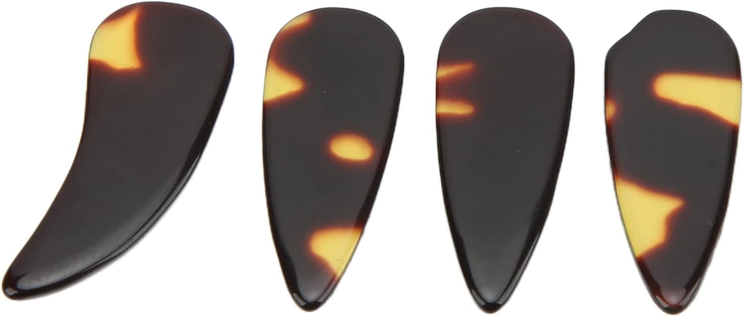 8Pcs Zither Finger Picks, General Level Guzheng Nail Finger Picks Fit for Ukulele Guitar Lute String Complete Accessories Kit for String Instrument Players