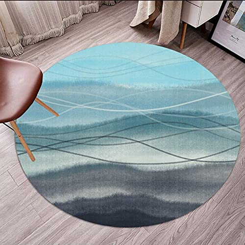 Abstract Pattern Desk Floor Mat For Carpet For Rolling Chair,Round Office Carpet Protector Mat For Rolling Chair,Φ31 Office Chair Floor Protector For Rolling Chair #TOP3
