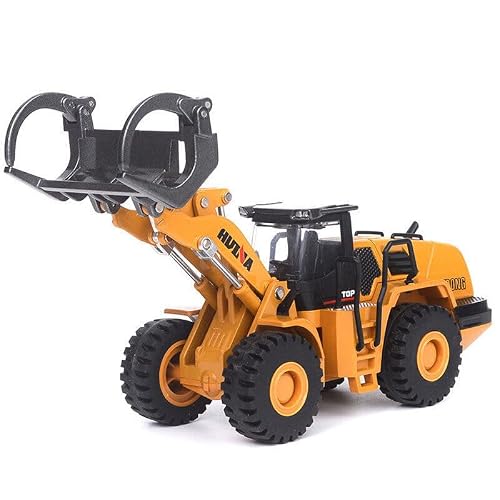 Image of DIJIUCL Huina 1:50 Metal Timber Grab Truck Alloy Die-cast Model Construction Excavator for Boys Kids Ages 3+