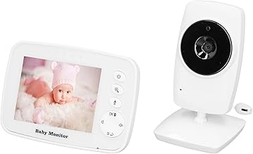 Monitor de bebê de Vídeo, Monitor Infantil Inteligente de 3,2 Polegadas, Visão Noturna, Interfone de Duas Vias, Monitoramento de Temperatura, Modo de Economia de Energia, Canção