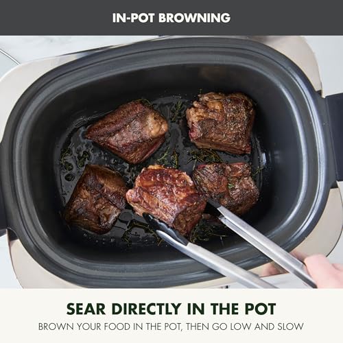 image for GreenPan Elite 14-in-1 Nonstick 6QT Electric Slow Cooker, PFAS-Free Ce