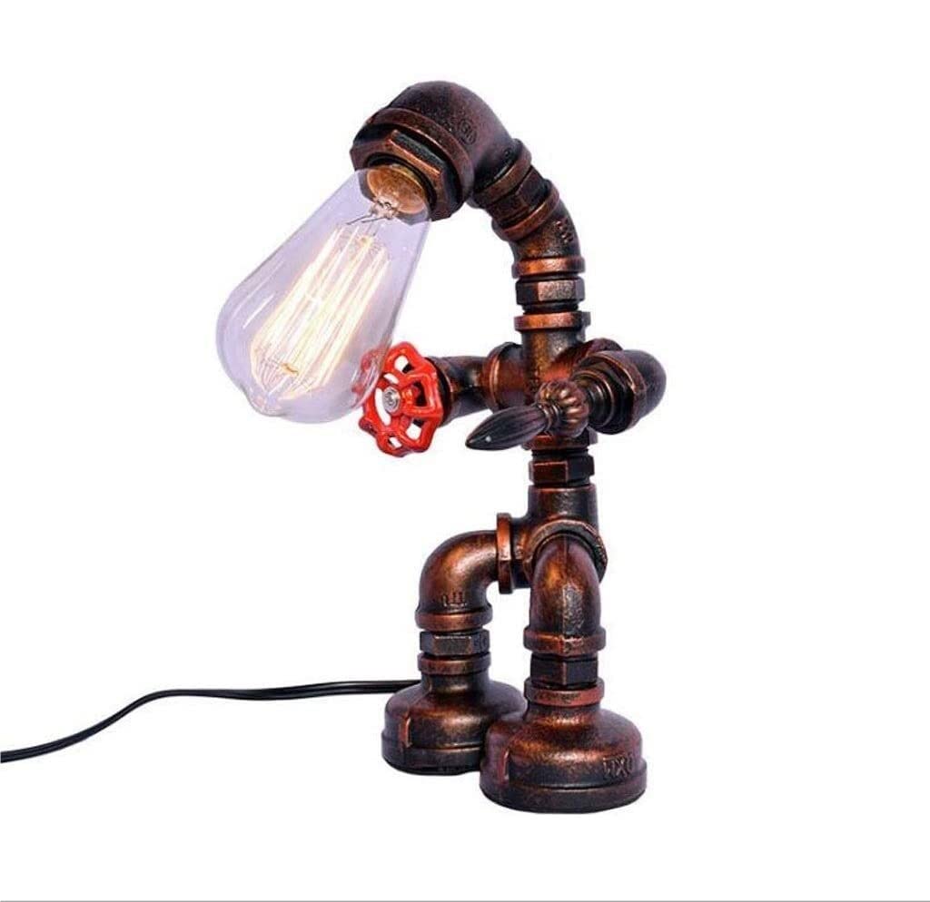 Lampa Stołowa Lampy Stołowe Lampa Stołowa W Stylu Vintage, Retro Przemysłowe Żelazne Rury Wodne Lampa Biurkowa Lampka Nocna Lampka Nocna Lampa Stołowa Na Biurko Lampka Nocna Lampa Nocna