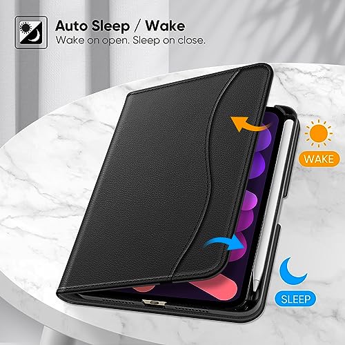 Fintie Folio-Schutzhülle für iPad mini 6 2021, Multi-Winkel, Smart Stand Cover mit Stifthalter und Tasche… – Ansicht 3