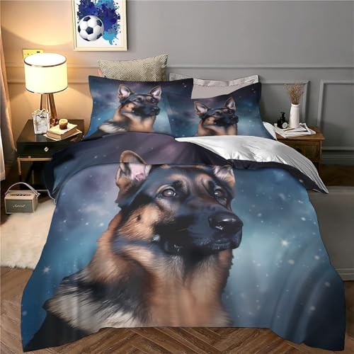 Housse de couette Berger Allemand avec impression numérique premium 3D