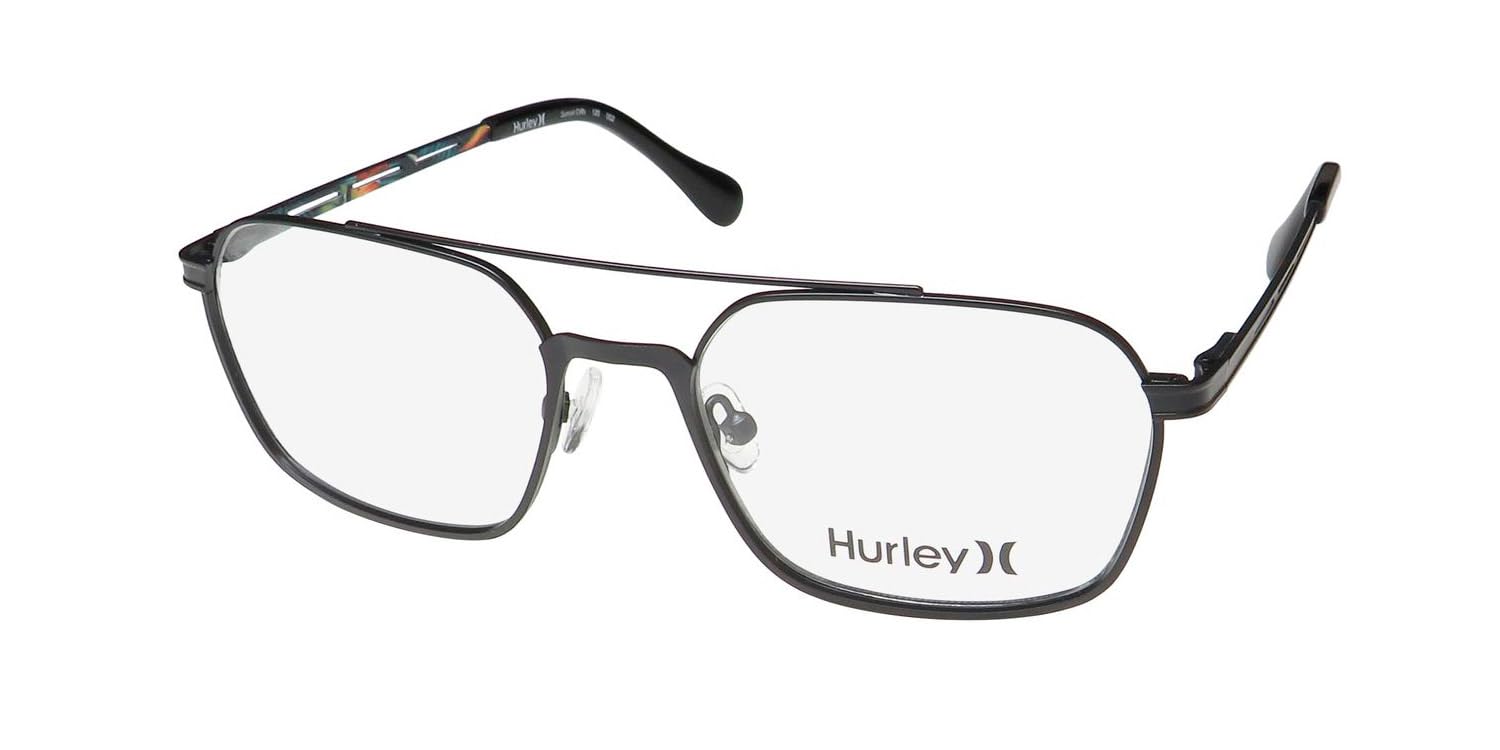 Hurley Hmo120 Sunset Cliffs - Marco de gafas de acero inoxidable duradero y elegante