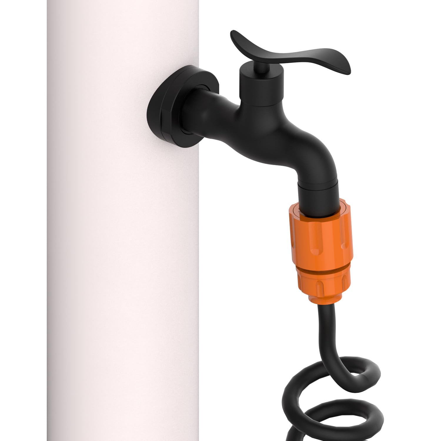 Sined Fontana in Alluminio Resistente con Attacco Laterale Include Tubo da 75 m e Pistola a 8 Getti Facile da Montare Ideale per Esterni