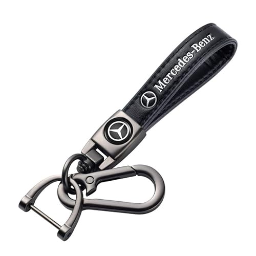 For Mercedes-Benz Keychain, Leather Key rings for Mercedes-Benz, Car Keychains for Men and Women, Auto Accessories, Family Gifts