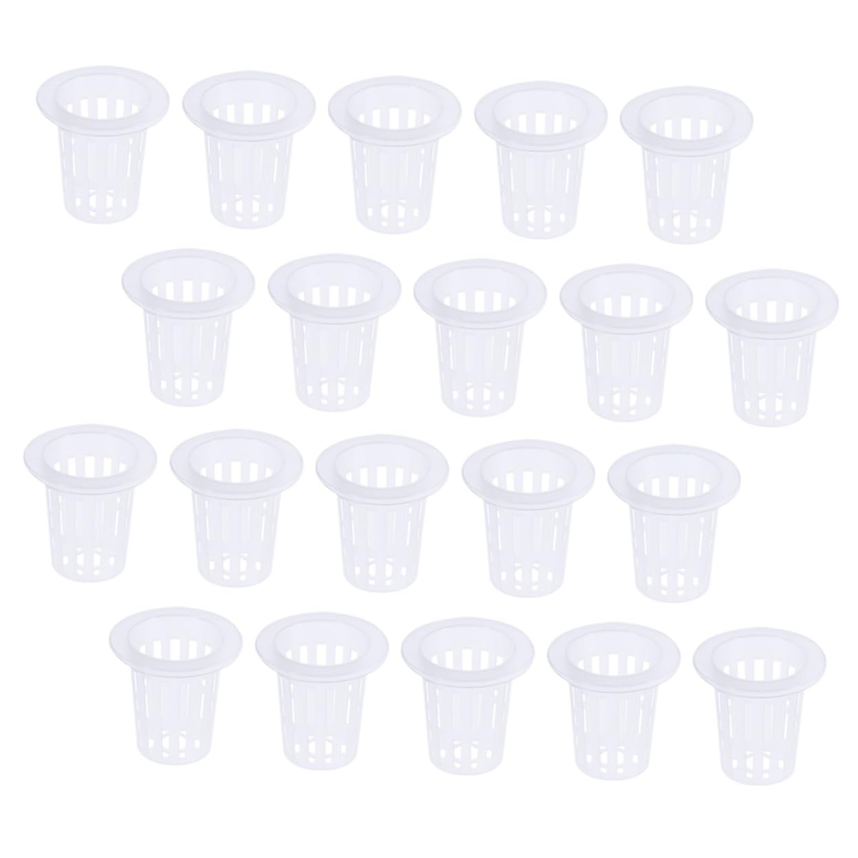 CAXUSD 60pcs Garden Mesh Net Pots Hydroponic Baskets Ideal for Hydroponic Planting Nursery Root Fixing Holder Durable for Hydroponic Systems and Plant Pots