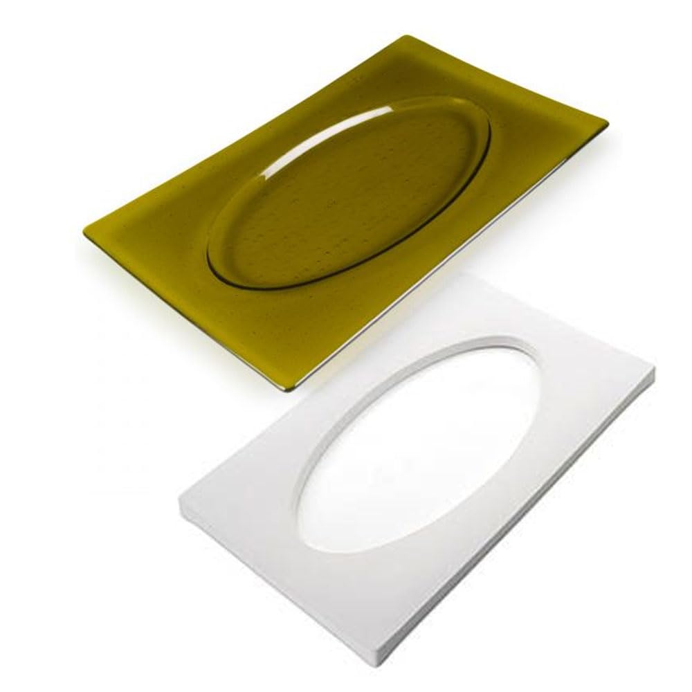 Bullseye 17.7'' Slumping Ellipse Drop Out Glass Fusing Kiln Mold