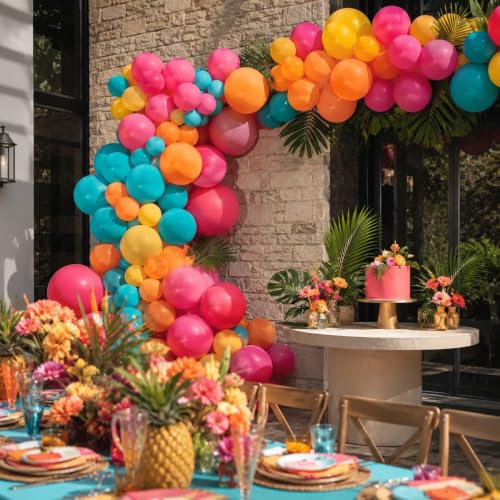 Image of Togvu Hot Pink Balloons, 50Pack 12 Inch Bright Pink Magenta Latex Party
