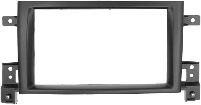 YuYue Radio Stereo Panel for Suzuki Grand Vitara 2005 2006 2007 2008-2017 2 Din Car Radio Frame Fascia Panel DVD Stereo CD Panel Dash Mount Refit Installation Trim Kit Frame Black