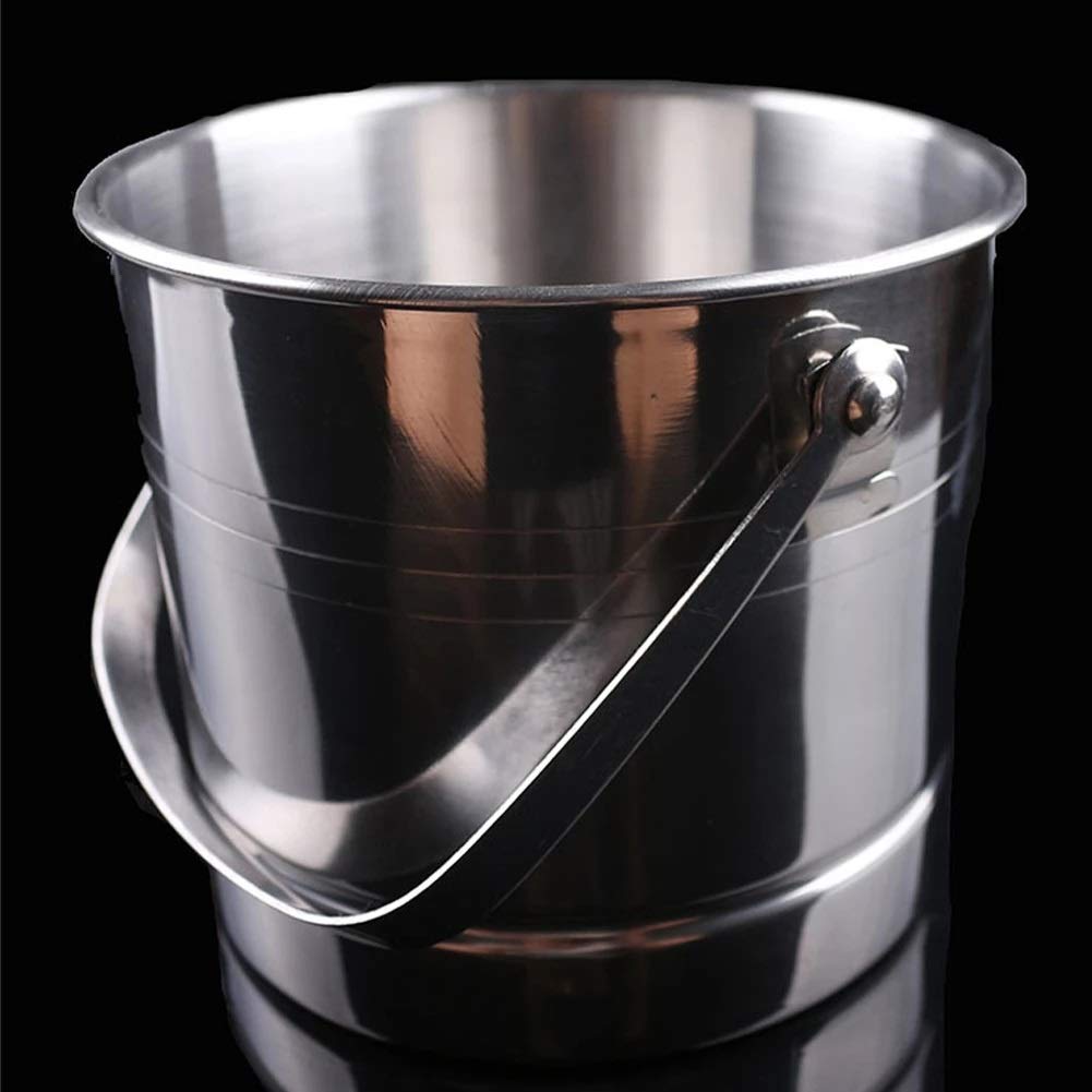 Zangen Wein Bar Kühler Club Container Werkzeuge Edelstahl Barware Fass Party Champagner mit Deckel Tragbare EIS Eimer