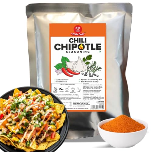Image of EL The Cook Chili Chipotle Seasoning 500g | Mexican Spice Blend for Restaurants, Cloud Kitchens & QSRs | Ideal for Tacos, Fries, Wraps & Marinades | Veg, Bulk Horeca Pack 500g