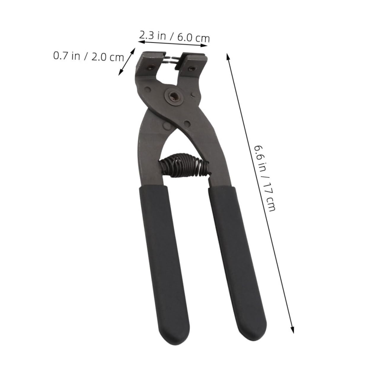 Mipcase Handheld Punching Plier Leather Craft Hole Puncher Carbon Steel Tool Ergonomic Handle for Leather Belts Watch Bands for Multiple Thicknesses 4mm-4 Teeth