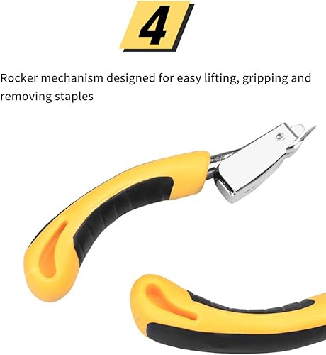 Miniatura 6 de WANLIAN - Removedor de grapas resistente, herramienta de extracción de grapas, construcción de tapicería, removedor de grapas resistente, levantador