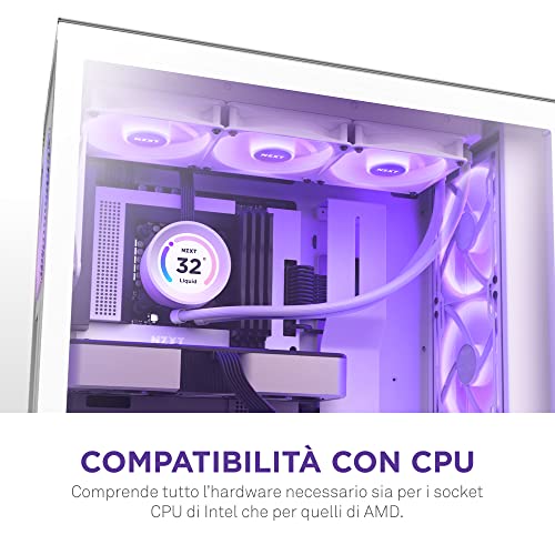 Kraken Elite RGB 360- RL-KR36E-W1-360mm AIO CPU Liquid Cooler - Customizable 2.36" Wide-Angle LCD Display for GIFs, Images, Performance Metrics - 3 x F120 RGB Core Fans - White - Sistema di raffreddamento - Immagine 7