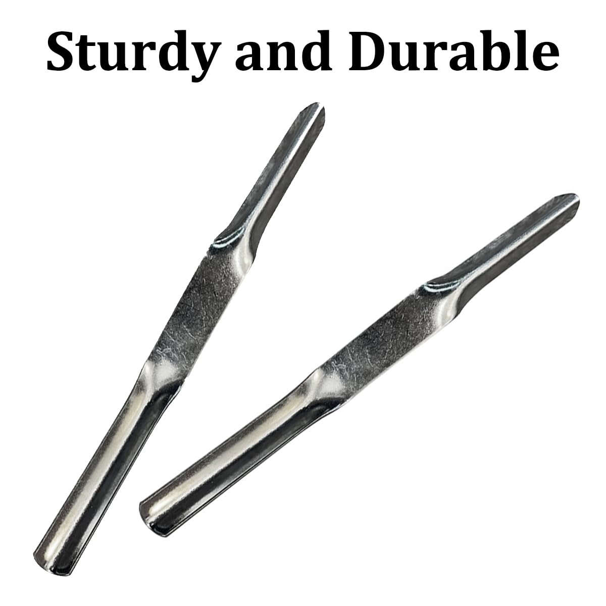 2Pcs Brick Jointer 1/2 inch x 5/8 inch Brick Jointer Tool Double End Jointer Bricklaying Tools Brick Pointing Tools for Builders Bricklayers Brickwork - Image 4