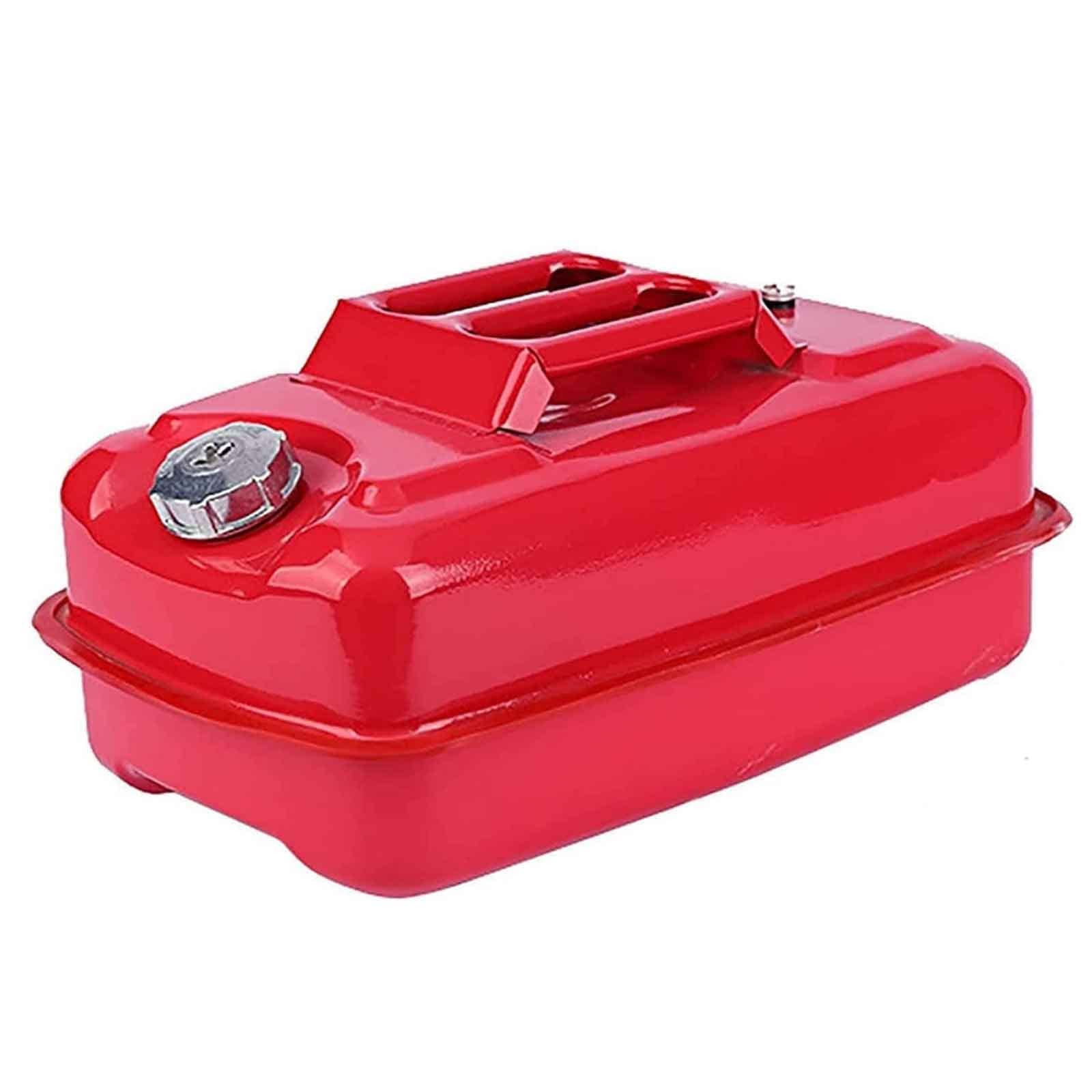 Bidon d'essence, Diesel, bidon de Carburant en métal Rouge de 20 L, Grand bidon de Stockage de mazout, pour Le Stockage de Carburant, de Diesel, de Carburant, de Secours pour véhicules