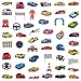 100pcs Race Car Theme Waterproof Vinyl Stickers - Racing Decor & Party Favors for Laptop, Water Bottle, Skateboard