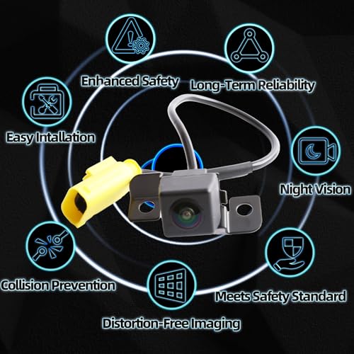 Image of MITZONE Rear View Backup Camera for Car Compatible with 2009 2011 2012 2013 Kia Sorento Parking Asist Camera 1080P HD 120-170 Wide-Angle Coverage 95760-2P202 95760-2P201