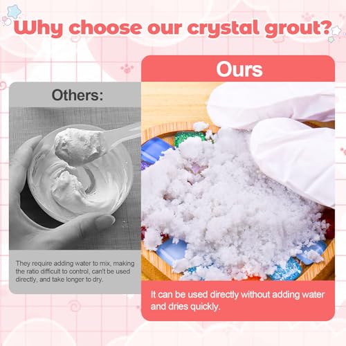 Mosaic Crystal Grout – Translucent Mosaic Grout Filler for Tiles Crafts, No Need to add Water, Essential for Handmade Art Glass Decor, & DIY Craft Projects (7.05oz) - Image 5