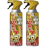 アースジェット 害虫駆除スプレー プロプレミアム 450ml ハエ 蚊 トコジラミ マダニ イエダニ 低刺激 無香料 防除用医薬部外品 (× 2)