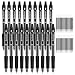 Black Gel Pens, 48 Pack(20 Gel Pens with 28 Refills) Shuttle Art Retractable Medium Point Rollerball Gel Ink Pens Smooth Writing with Comfortable Grip for Office School Home Work