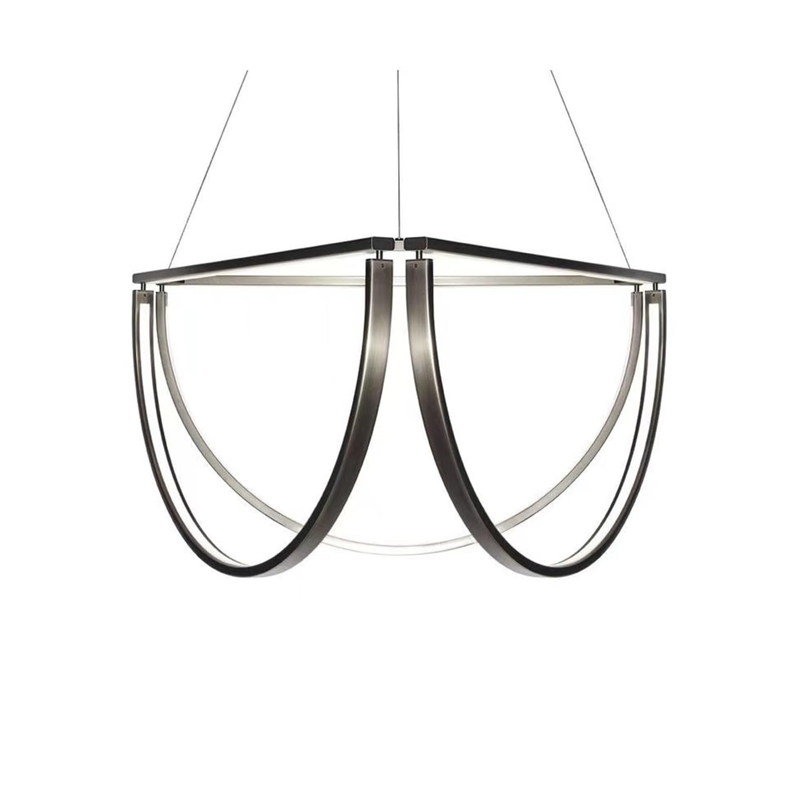 Lustre géométrique LED pour en finir avec les salons sombres et mal éclairés