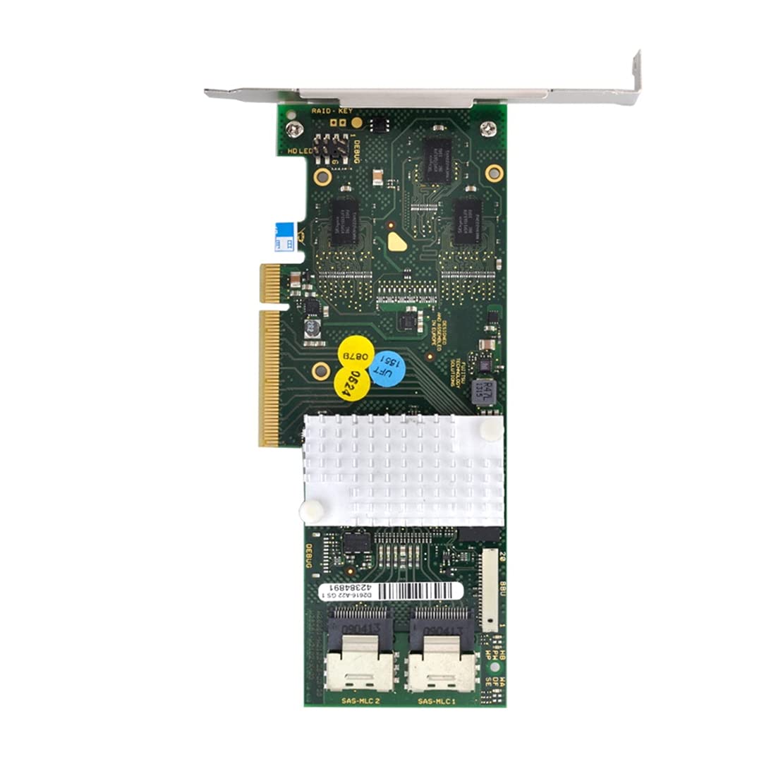 ChenYang Tarjeta controladora CY PCI-E 2.0 X8 con soporte PCI-E a D2616-A12 LSI 9261-8i SATA/SAS Raid 6Gbs 512MB caché SFF-8087 6Gb RAID0.1.5.6