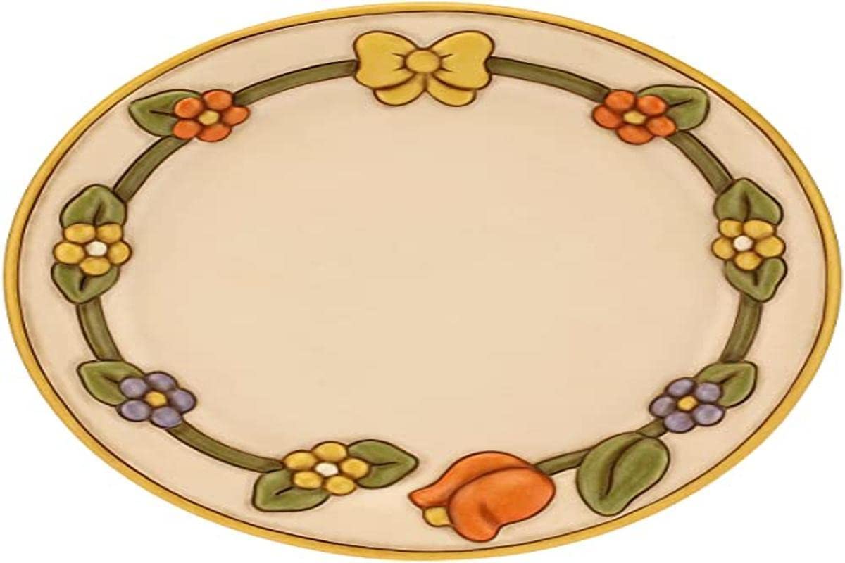 THUN - Centrotavola con Fiori E Fiocco - Cucina, per la tavola - Idea Regalo - Linea Country - Ceramica - Ø 41 cm
