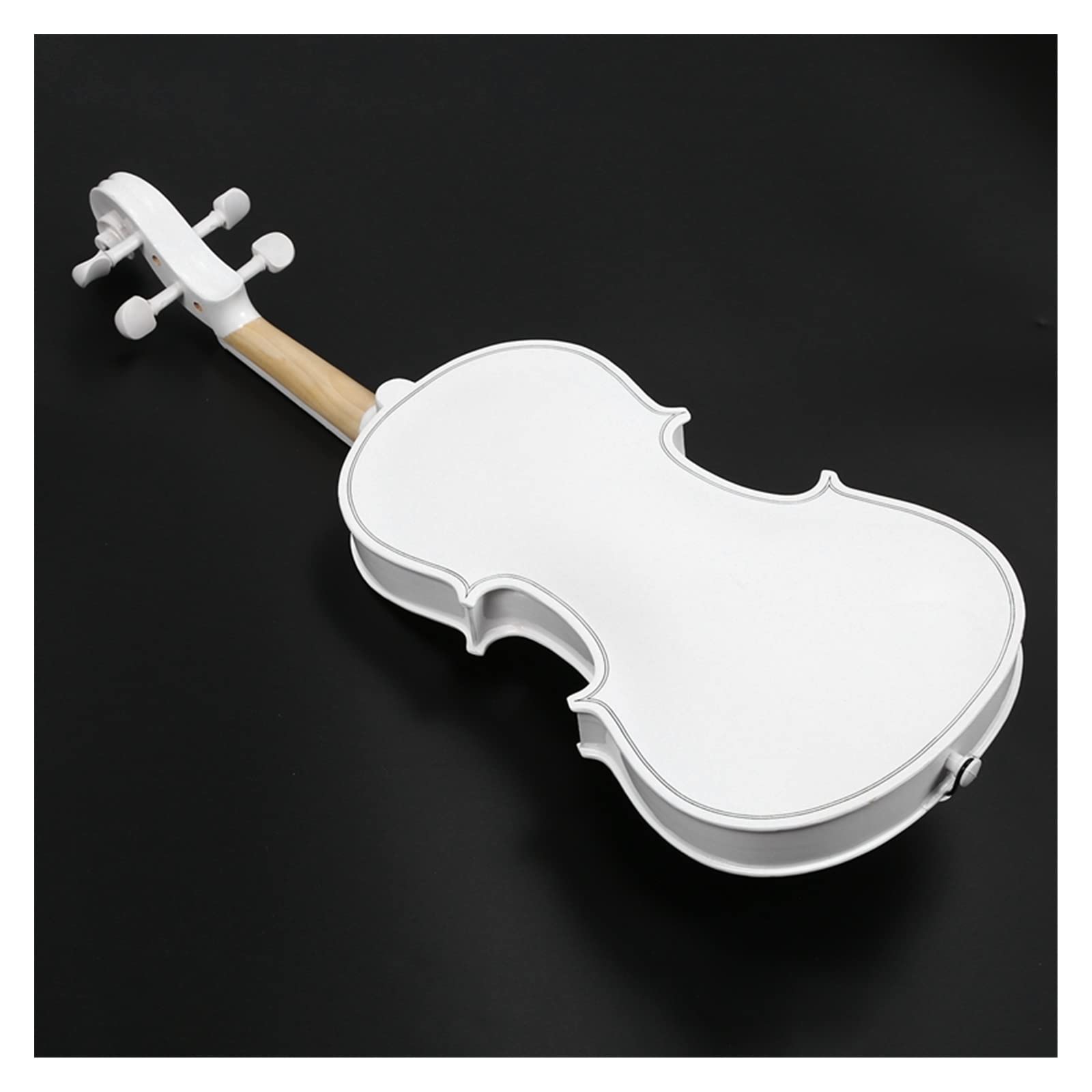 Violino per Studenti 4/4 Strumento Musicale per Violino A Grandezza Naturale Set Violino Bianco per Principianti per Bambini Violini per Studenti