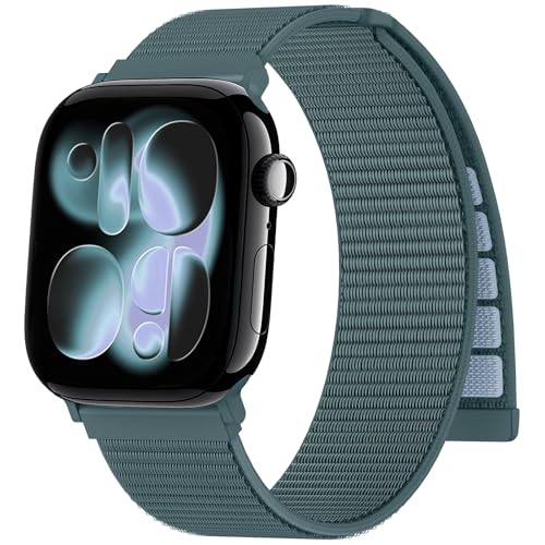 Jiamus Nylon Armband kompatibel mit Apple Watch Armband 44mm 40mm 42mm 49mm 45mm 46mm 41mm 38mm Damen Herren, Sport Loop Band für iWatch Ultra SE 3 2 1 Series 11 10 9 8 7 6 5 4 3 2 1