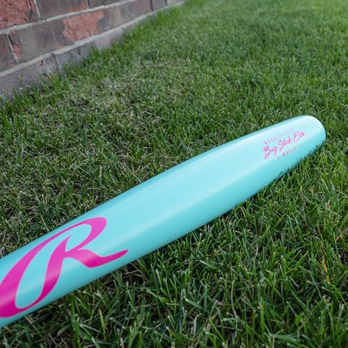Rawlings | Torpedo Barrel I13 Maple Wood Baseball Bat | Big Stick Elite Collection | Mint/Pink | 33 inch - image 6