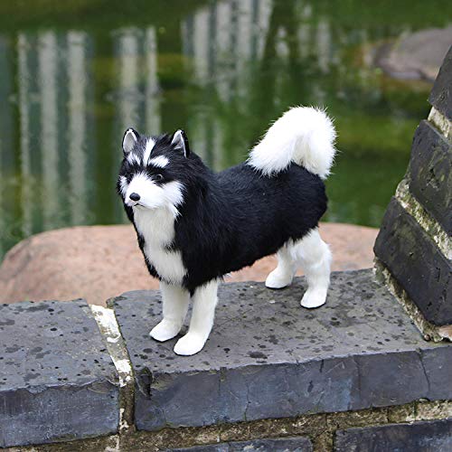 Cadeau d'anniversaire famille décoration simulation chien Husky Samoyède