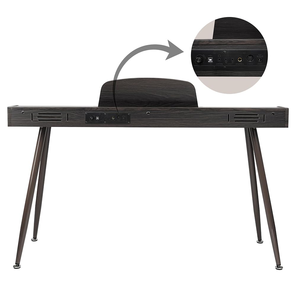 Kadence S193 Digital Piano - 88 Progressive Touch-Sensitive Keys, Bluetooth & MIDI, Ideal for Kids & Beginners (Dark Brown) - Image 5 thumbnail