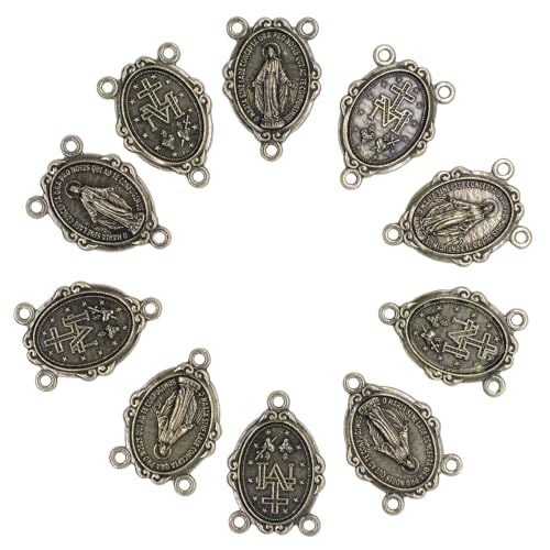 VILLAGE GIFT IMPORTERS 10 Pack - Miraculous Medal Rosary Center,