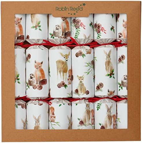 Roin Reed Robin Reed 6 x 12 inch Handmade ECO Christmas Crackers - Animal Magic ...