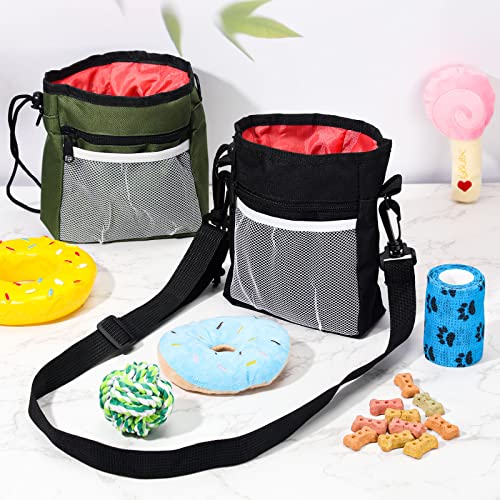 Hillban 12 Pcs Dog Treat Training Pouch, Dog Treat Bag with Waist Shoulder Strap Bulk Convenient Dog Treat Pouch Drawstring Closure Holder for Treats, Kibbles, 3 Ways to Wear, 6 Colors Hillban 12 Pcs Dog Treat Training Pouch, Dog Treat Bag with Waist Shoulder Strap Bulk Convenient Dog Treat Pouch Drawstring Closure Holder for Treats, Kibbles, 3 Ways to Wear, 6 Colors