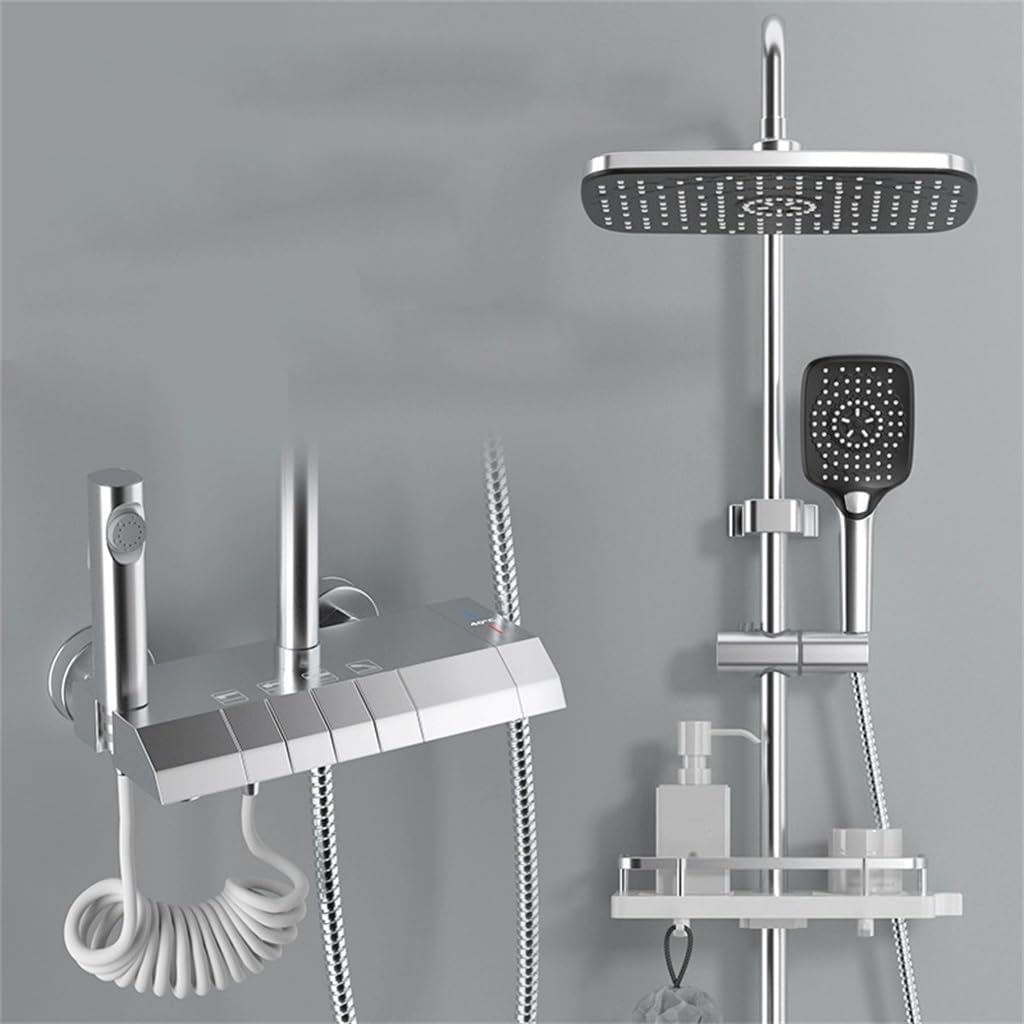 All copper shower set, household bathroom, pressurized nozzle(H14)