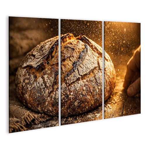 Tableau sur toile pain rustique pour habiller un mur vide de cuisine avec du caractère