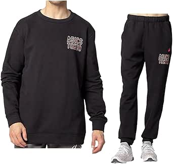 ノーブランド品 [アシックス] アシックスTOKYOスウェットクルーネック パンツ 上下セット 【メンズ】 （2031B814/2031B8131）