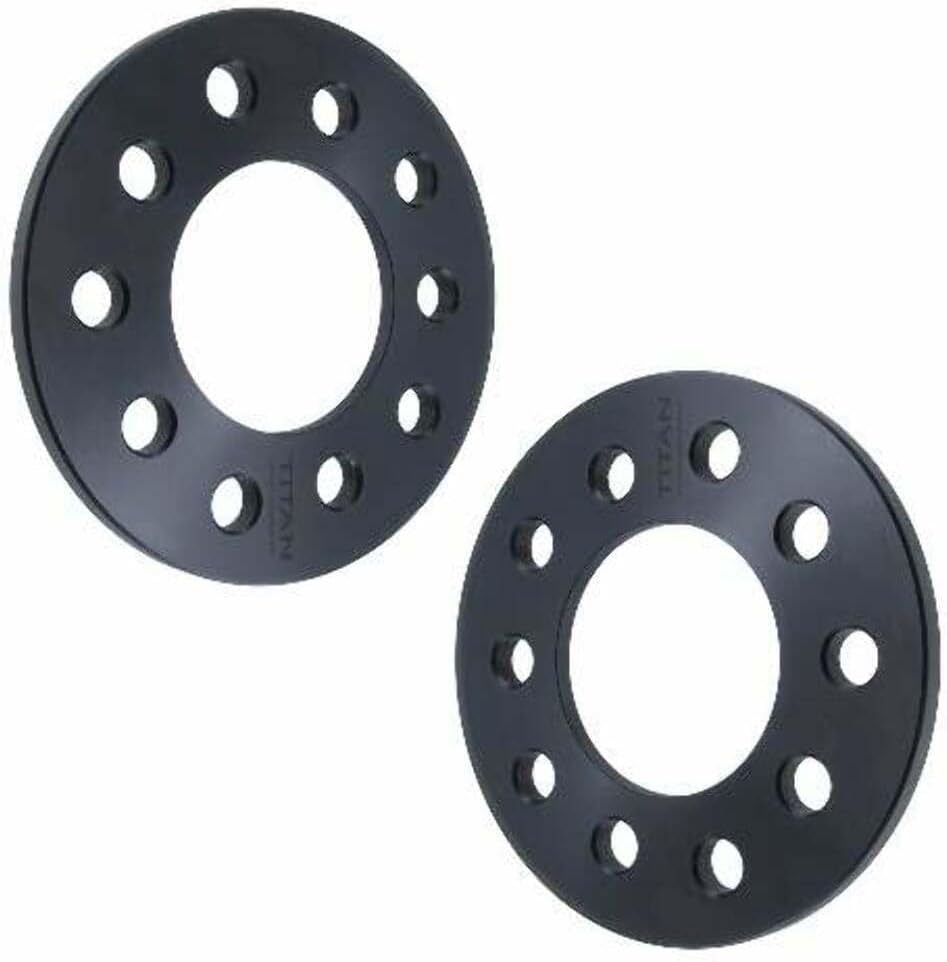 3/8" 5x4.75 Wheel Spacers - Wider Stance, Increased Clearance, Fits Chevy Camaro Corvette S10 S15 Jimmy Blazer - 3/8 Inch, 5x120.7 - Pair of 2 - Black