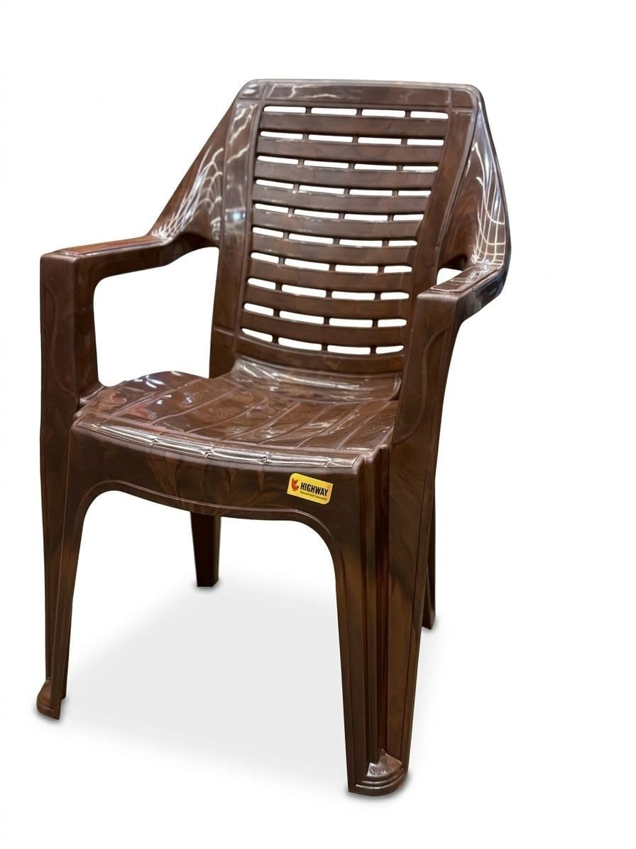 aadb plastic Plastic Chair for Home Bedroom Set of 1 - Brown-picture-25