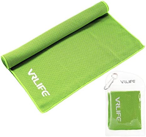 VRLIFE Cooling Towel, Sports Towel (40"x12") for Running, Hiking, Riding, Camping, Beach Activities, Ball Games, Gym, Yoga
