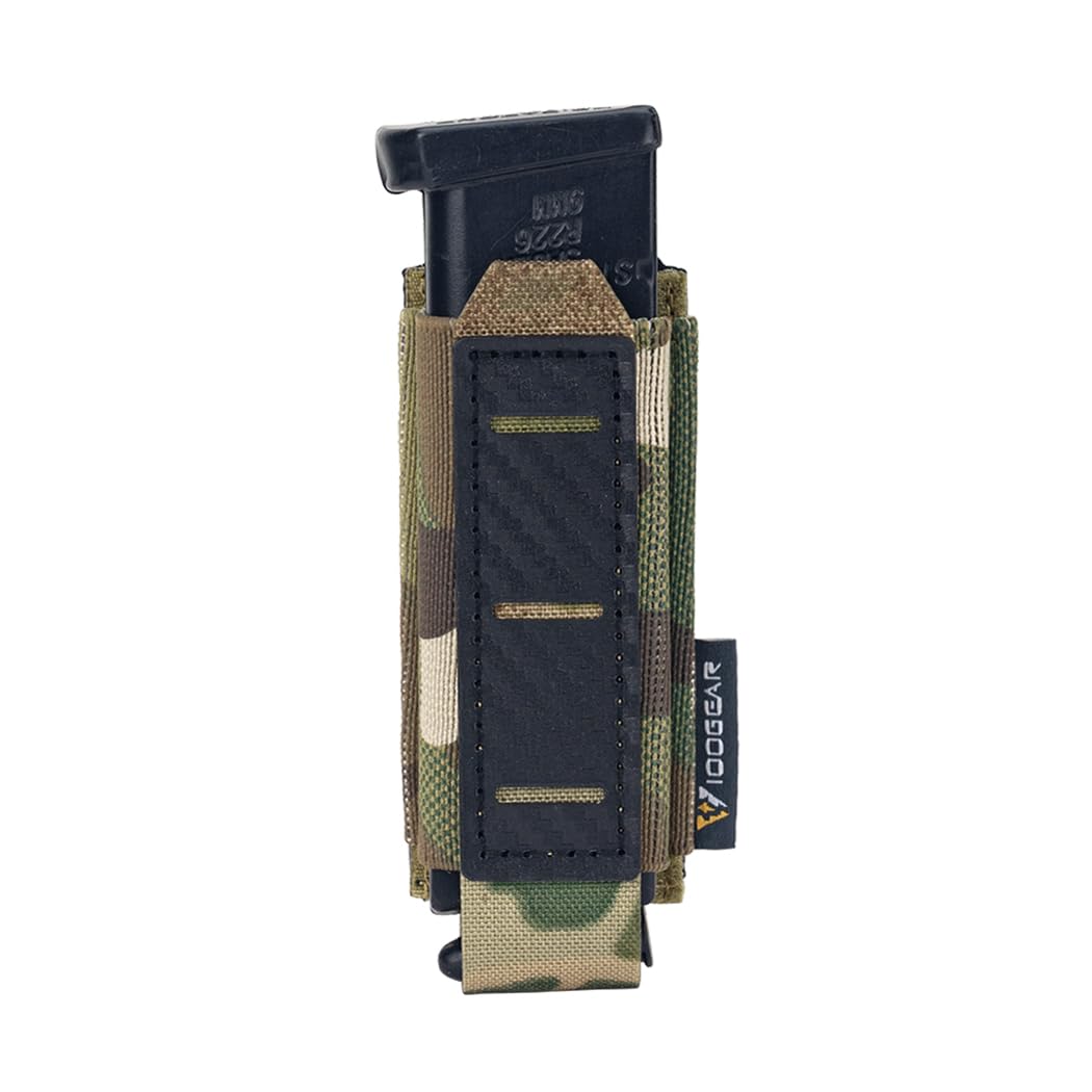 IDOGEAR Poche Porte-Mag Pistolet Quadruple 9mm - Airsoft/Tactique (Nylon)