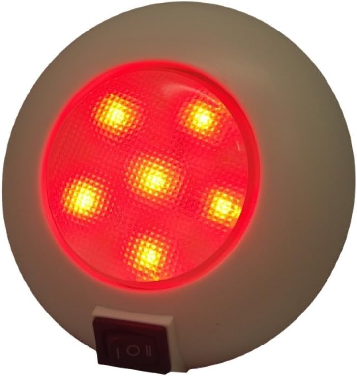 LED Dome Light - 4" High Power White LED Downlight - 12 Volt - Fixed Mount - for Home, Auto, Truck, RV, Boat and Aircraft