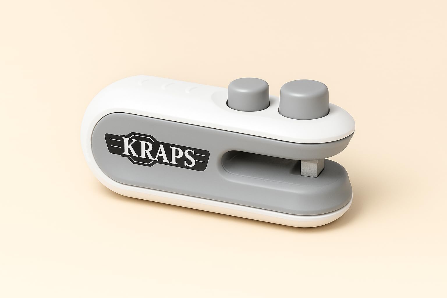 Portable Sealing Machine, Button Switch, White and Navy Blue (WHITE)