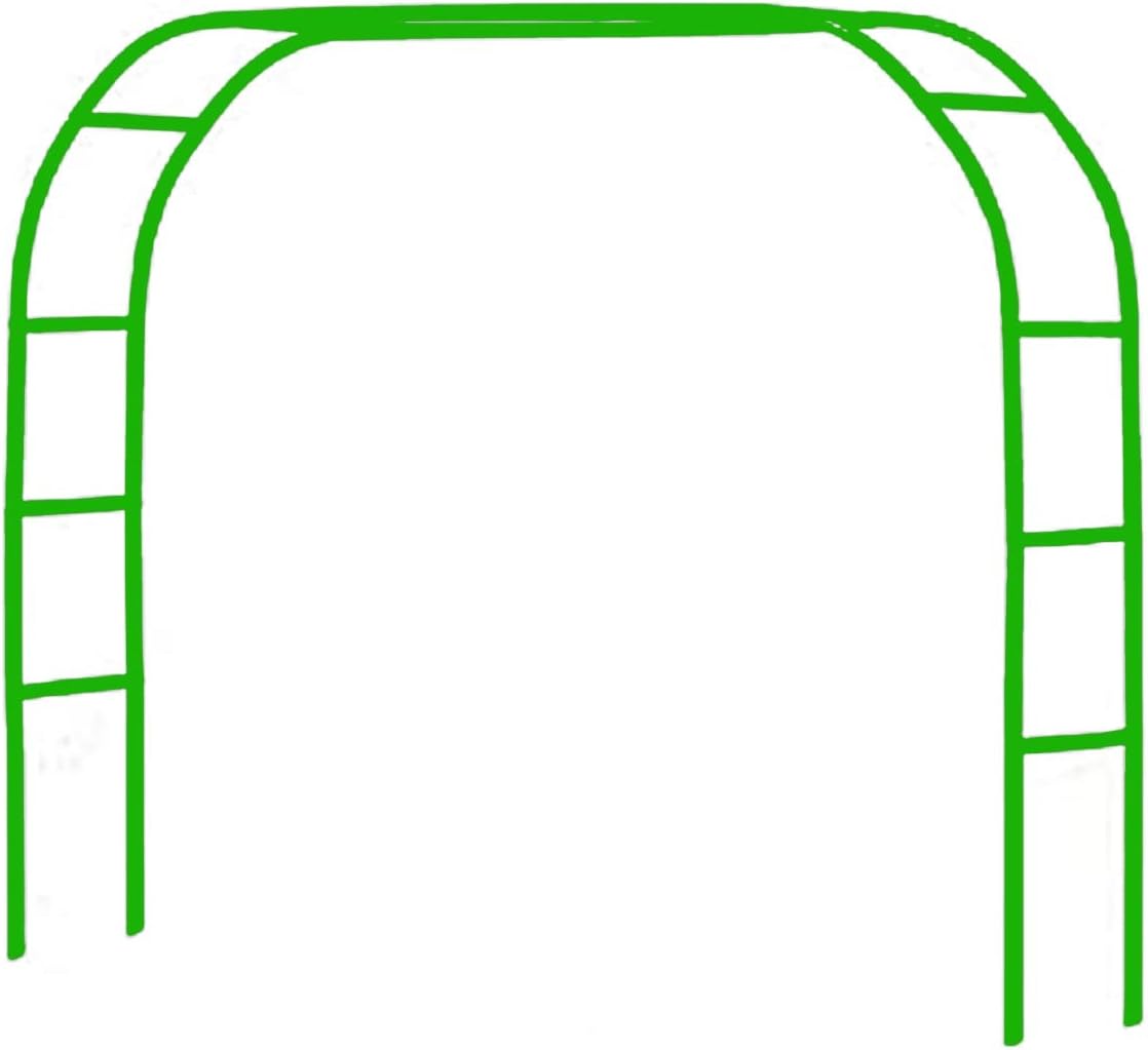 Lightweight Metal Garden Arbor Arch Trellis for Climbing Plants - Green Decorative Arch for Outdoor Lawn, Backyard, Party & Wedding Decoration (Size: 193x25x230cm)