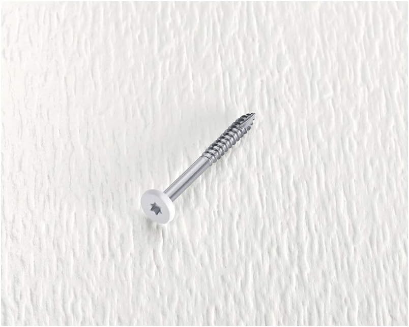 Headcote White Fascia Screws No. 9 X 1-7/8 in. L Stainless Steel Torx (Two Pckge of 100 Pack)